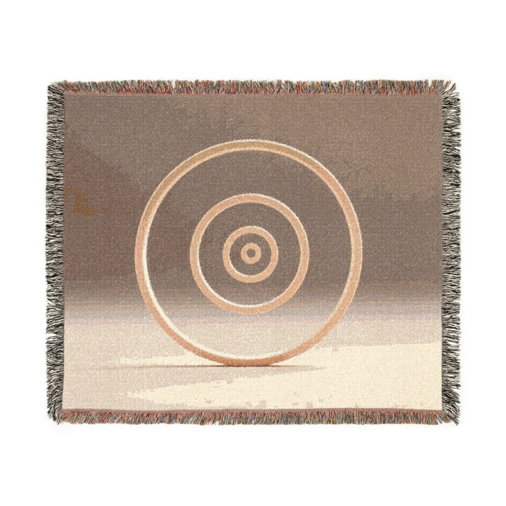 golden ratio calm woven blanket