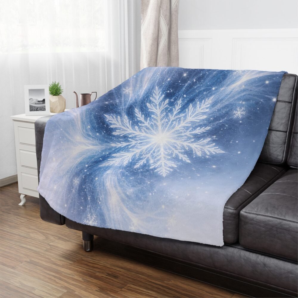 snowflakes collection minky blanket